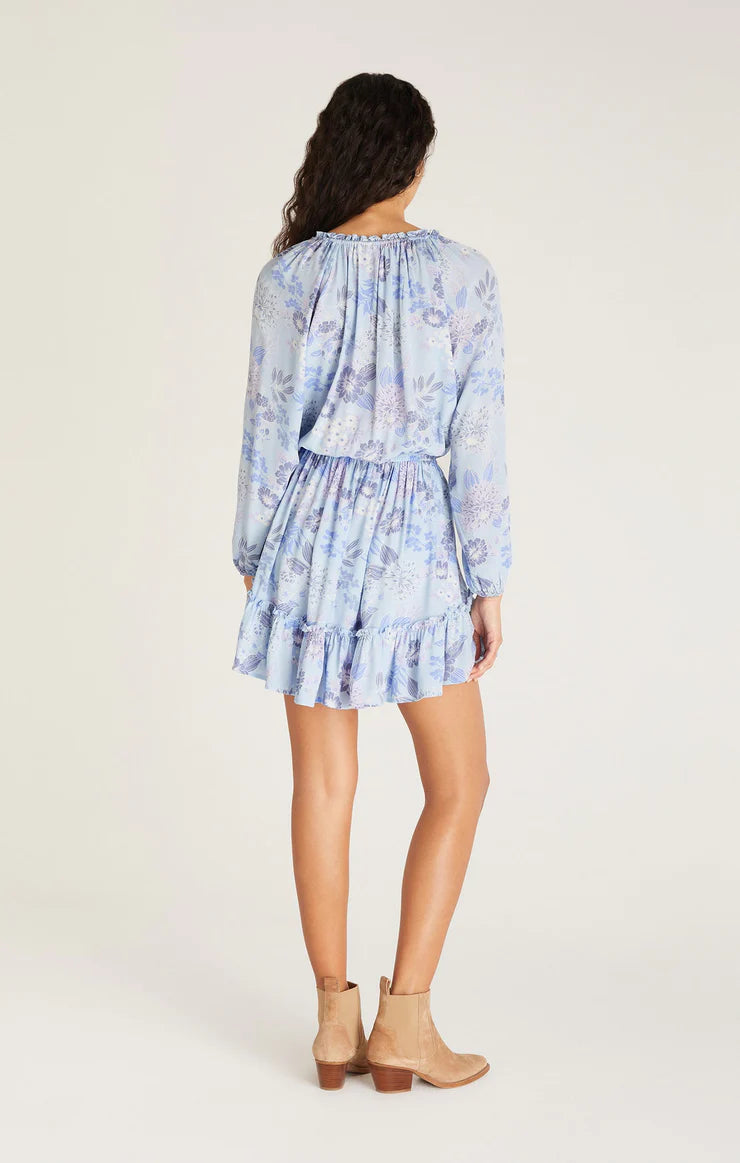 Z Supply Dress - Montecito Floral - Blue Bird