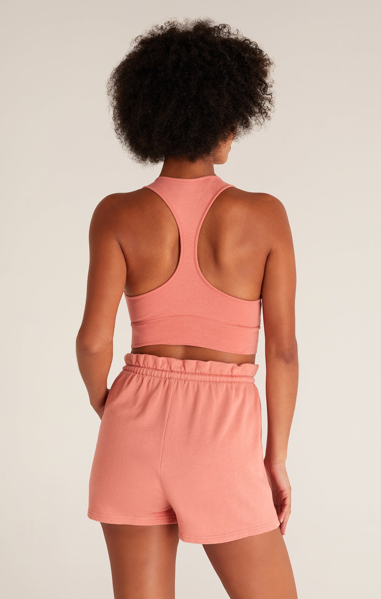 Z Supply Top - SIA Tank Bra - Canyon Rose - LARGE